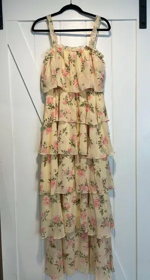 Aakaa Yellow Dress thumbnail 1
