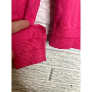 Boden Crewneck Sweater Womens Small Pink Excellent Pointelle Cotton Blend‎ K0833 thumbnail 5