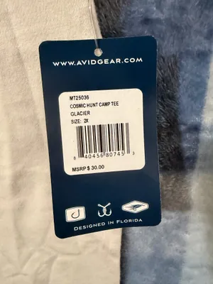 Avid Gear Cosmic Hunt Camp Graphic Tee 2XL White Size 2X thumbnail 5