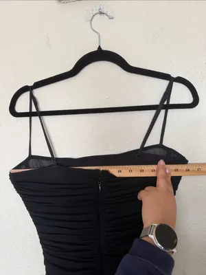 House of CB - FORNARINA Black Organza Mesh Maxi Dress - Size L NWOT thumbnail 10