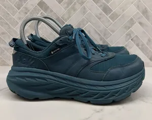 Hoka One One Bondi L GTX Leather Gore Tex Deep Teal Sneakers Shoes Womens 7.5 thumbnail 1