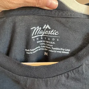 Majestic Threads Christian McCaffrey 49ers Dip-Dye Crop Tee Size M thumbnail 2