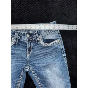 Rock Revival‎ Jeans Womens Blue Janelle Capri Wash Denim Size 25 thumbnail 10