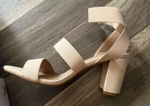 Dream Paris Cream Block Heel Sandals thumbnail 3