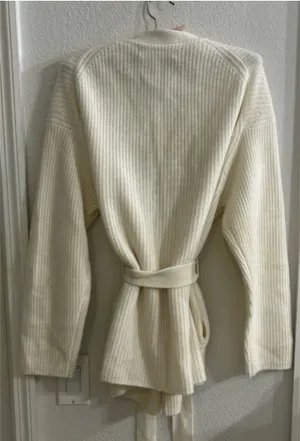 Tommy Bahama 100% Cashmere Cardigan-Gorgeous Winter Ivory-Brand New Rtl-$595.00 thumbnail 4