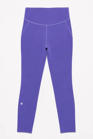 Lululemon Purple Running Leggings Women's Size 6 Full Length High Rise Drawcord thumbnail 2