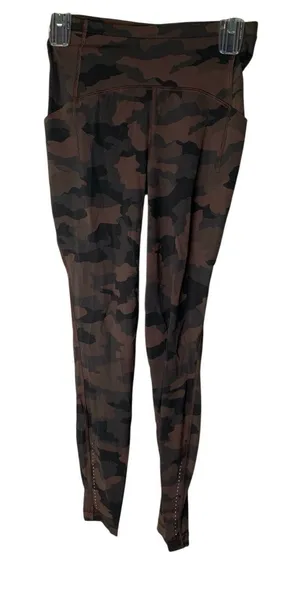 Lululemon Fast and Free Tight II leggings Heritage 365 Camo Brown Earth Multi 4 thumbnail 1