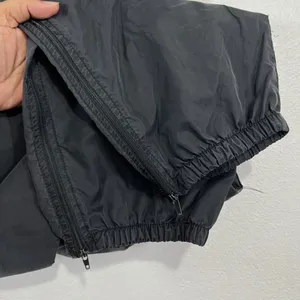 Vtg. 90s Nike White Tag Track‎ Pants Mens XL Charcoal Nylon Windbreaker Running thumbnail 6