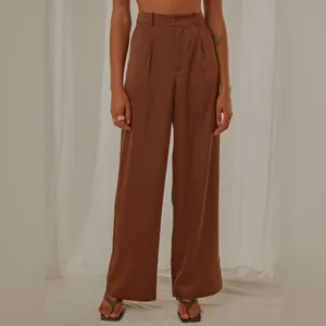 Peppermayo Milano Satin Pant in Chocolate Brown Size 6 New with tag thumbnail 3