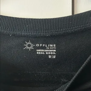 Offline by Aerie Sidewalk Seamless Cropped Shirt Black thumbnail 2