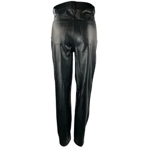 Abercrombie & Fitch The 90s Straight Ultra High Rise Faux Leather Pants Size 25 thumbnail 4