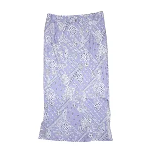 Princess Polly Elaine Midi Skirt in Lavender Purple Bandana Print Size 4 thumbnail 4