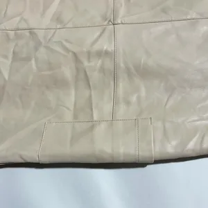 New Hunter & Brown Faux Leather Cargo Pocket Midi Pencil Skirt Beige Size Medium thumbnail 4