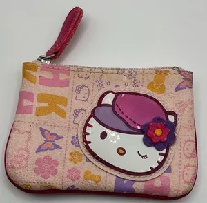 A Very Rare Vintage Sanrio 2006 Hello Kitty Small Zip Coin Purse Pouch thumbnail 1