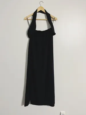 Hello Molly New!! Dedicated Song Halter Maxi Wrap Dress thumbnail 3