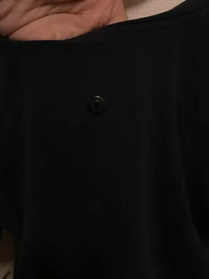 Lululemon vneck shirt black goth witchy fall casual preppy quiet luxury thumbnail 5