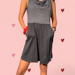 Roxy Little black dress with white stripes thumbnail 2