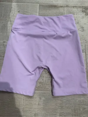 Rivir High-Waist Lavender Bike Shorts Size S thumbnail 5