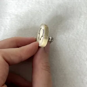 Handmade Real Deer Antler Engraved Pin thumbnail 3