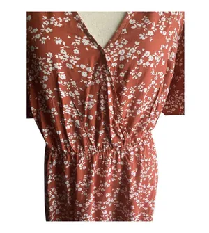 Nwt-Bloomchic-Womens Red Floral Maxi Dress-Size 18/20 thumbnail 5