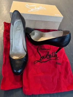 Christian Louboutin Simple pump 85mm black kid leather thumbnail 1