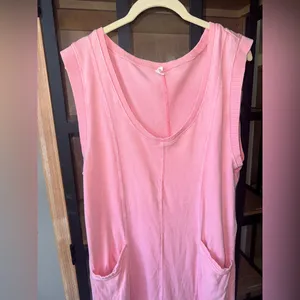 Daily Practice midi dress Anthropologie Seamed Sleeveless maxi vneck fp movement thumbnail 2