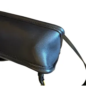 Vintage Coach Willis Bag‎ 9927 Black Leather Crossbody Satchel Brass Hardware thumbnail 9