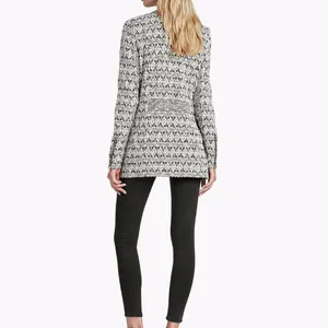 Lucky Brand Long Knit Moto Sweater Jacket Cardigan Size M thumbnail 2