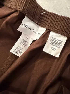 NWT Alfred Dunner Size 14 Chocolate Brown Pull On Cotton Stretch Pants thumbnail 12