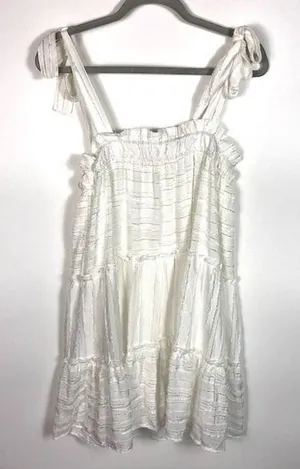 Anthropologie‎ Entro white dress women's small thumbnail 1