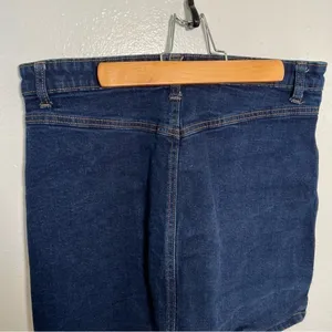 Gap Women's‎ Size 12/31 Button Front Denim Mini Skirt Dark Wash Square Pockets thumbnail 10