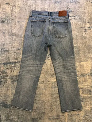 Lucky Brand Light Wash Distressed Zoe High Rise Straight Ankle Mom Jeans Size 10 thumbnail 2