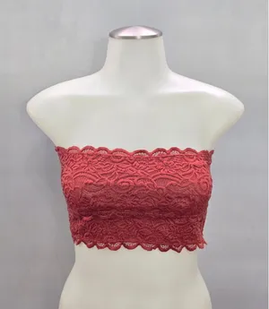 Love Tree Whimsy Romantic Boudoir Bridal Cottage Lingerie Lace Bandeau Small thumbnail 1