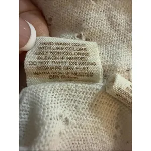 Free People Boho Hippie Bell Sleeve Peekaboo Lace Crochet Sweater Medium‎ thumbnail 9