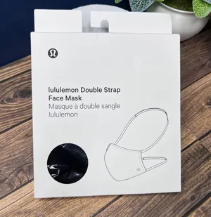 Lululemon Double Strap Face Mask NWT Unopened/Unused *BRAND NEW* (Black) thumbnail 1