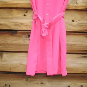 Amanda Uprichard Edith Mini Dress Hot Pink thumbnail 6