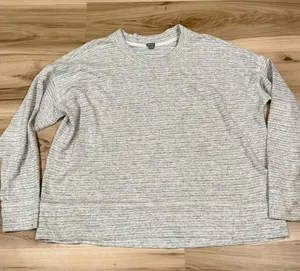 Aerie Heathered Grey Pullover Crewneck Sweatshirt Women’s Small thumbnail 1