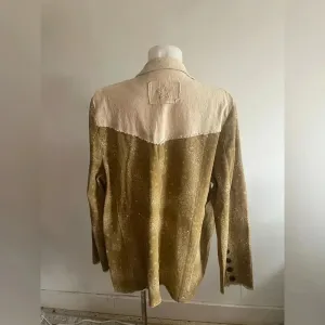 Women's POL Brown and White Paisley Blazer Size L Cowgirl Western‎ Wear EUC thumbnail 5