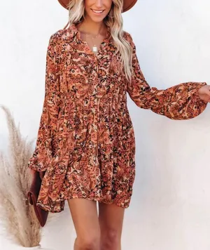 VICI | Mind Over Matter Paisley Button Down Dress thumbnail 2
