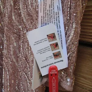 Mac Duggal Pink Size 8 Sequin Beaded Plunge Neck Long Sleeve Trumpet Gown Dress thumbnail 15