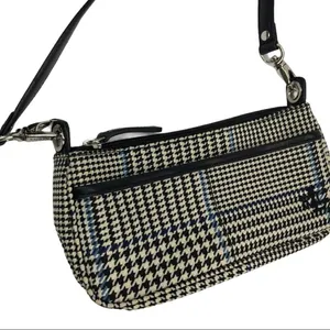 Ralph Lauren Monogram Houndstooth Canvas Mini Bag thumbnail 9