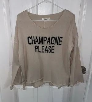 Miracle USA Champagne Please Sweater thumbnail 1