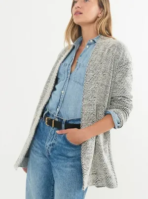 Marine Layer Birdseye Knit Cardigan Sweater Women’s Size XS thumbnail 1