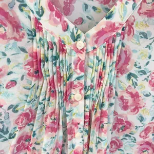Lauren Conrad Floral‎ Blouse Women Medium Flowy Cottage Feminine Dainty Coquette thumbnail 5