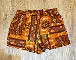 Vintage High Rise Patterned Shorts Multiple thumbnail 1