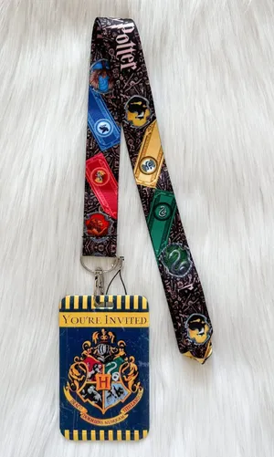 Harry Potter Hogwarts lanyard with Id/ card holder thumbnail 1