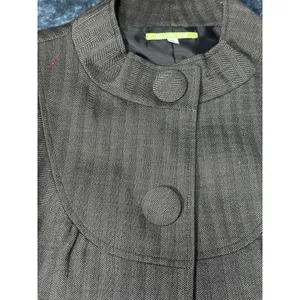 Gianni Bini Herringbone Wool Blend Cropped Jacket - Size M thumbnail 4