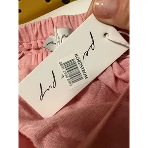 Petal + Pup Pink Linen Blend Halter Tie Waist Tiered Maxi Dress Small‎ NEW thumbnail 7