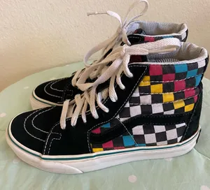 Vans Sk8-Hi Checkered Sneakers Womens size 5.5/ Men’s size 4 thumbnail 1