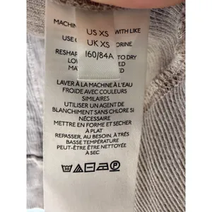 Pilcro‎ women's shirt jacket size XS oversized textured button front brown thumbnail 5